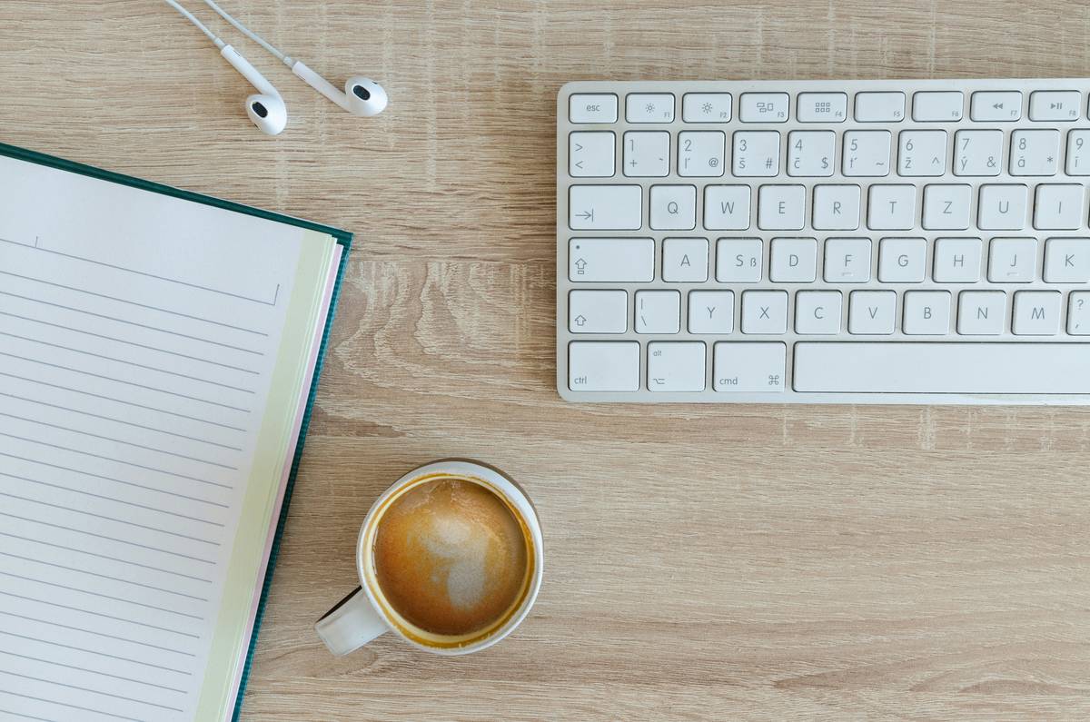 Workplace in my office with coffee